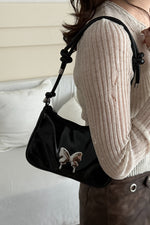 Butterfly PU Leather Knotted Strap Shoulder Bag