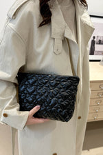 Ruched Heart Clutch with Zipper