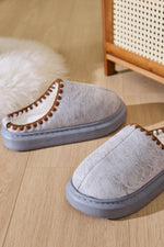 Thermal Round Toe Platform Slippers