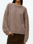 Round Neck Drop Shoulder Sweater