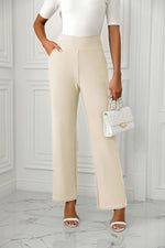 High Waist Straight Leg Pants