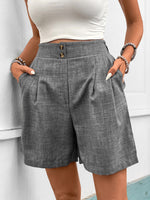 Perfee Frill Shorts with Pockets