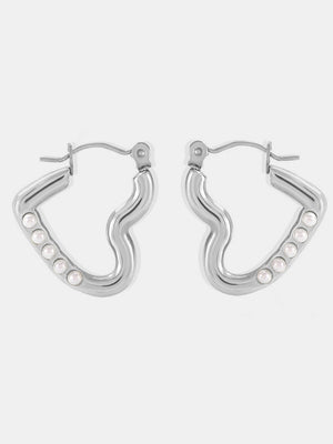 Stainless Steel Heart Earrings