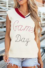 GAME DAY V-Neck Sweater Vest