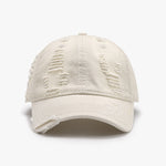 Distressed Adjustable Cotton Baseball Cap