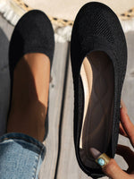 Round Toe Flat Slip-Ons