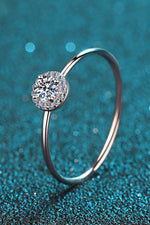 925 Sterling Silver Moissanite Ring