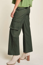 Davi & Dani Flap Pocket Mid Rise Cargo Pants