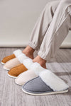 Faux Fur Round Toe Slippers