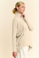 Davi & Dani Turtleneck Long Sleeve Knit Top