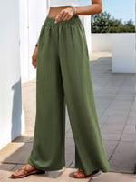 Perfee Smocked Wide Leg Pants