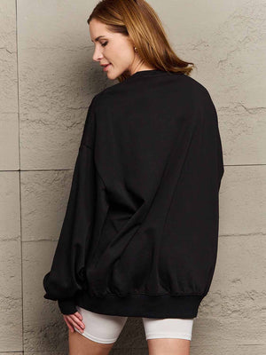 Simply Love Full Size Dropped Shoulder Sweatshirt