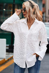 Textured Button Up Shirt with Pocket