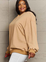 Simply Love Full Size Dropped Shoulder Sweatshirt