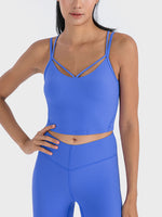 Double Strap Ribbed Sports Cami