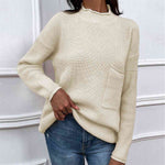Dropped Shoulder Sweater with Pocket
