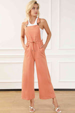 Drawstring Overalls with Pockets