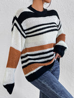 Striped Round Neck Sweater