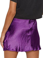 Lace Detail Slit Mini Skirt