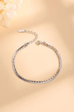 Double-Layered 925 Sterling Silver Bracelet