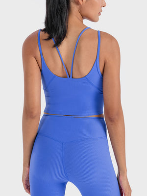 Double Strap Ribbed Sports Cami