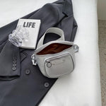 Texture PU Leather Crossbody Bag