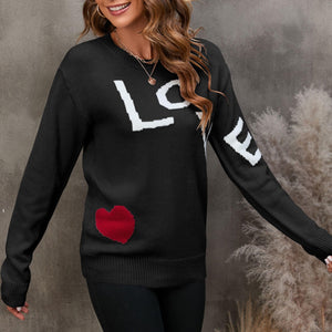 LOVE Round Neck Sweater