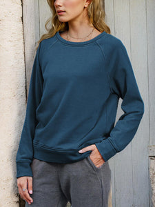 Round Neck Long Sleeve Sweatshirt