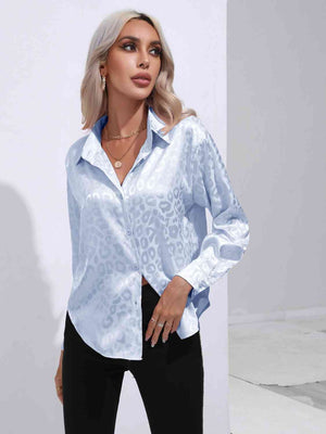 Printed Collared Neck Buttoned Shirt