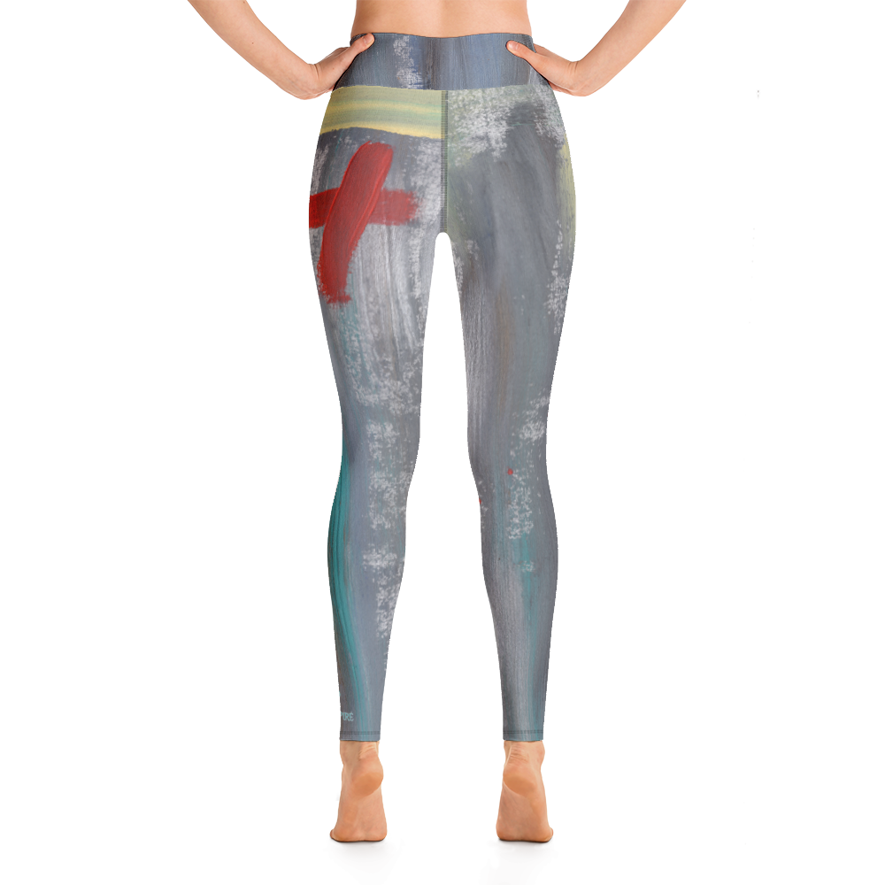 Touch Of Red Yoga Leggings