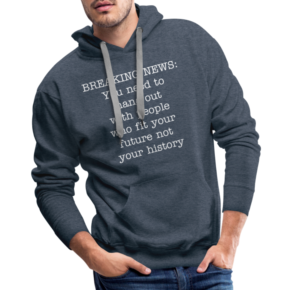 Breaking news: Men’s Premium Hoodie - heather denim