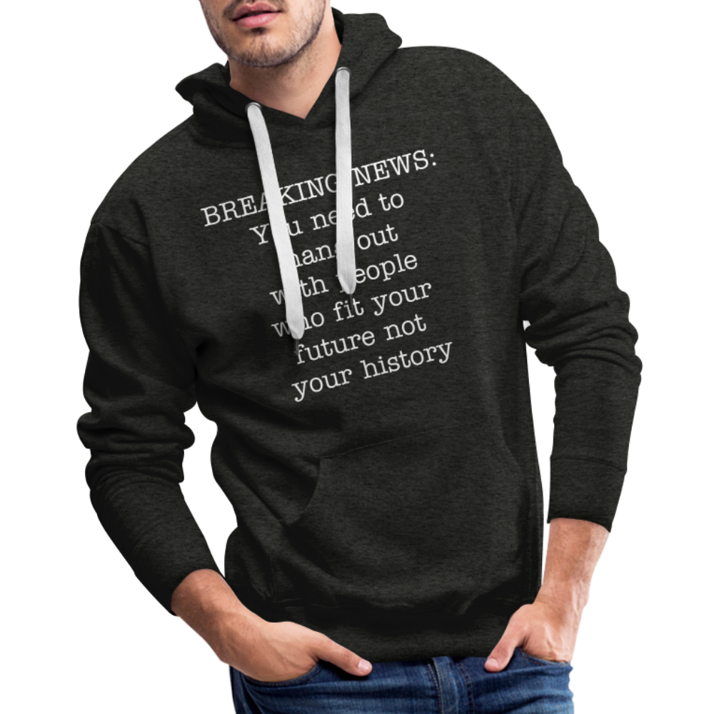 Breaking news: Men’s Premium Hoodie - charcoal grey