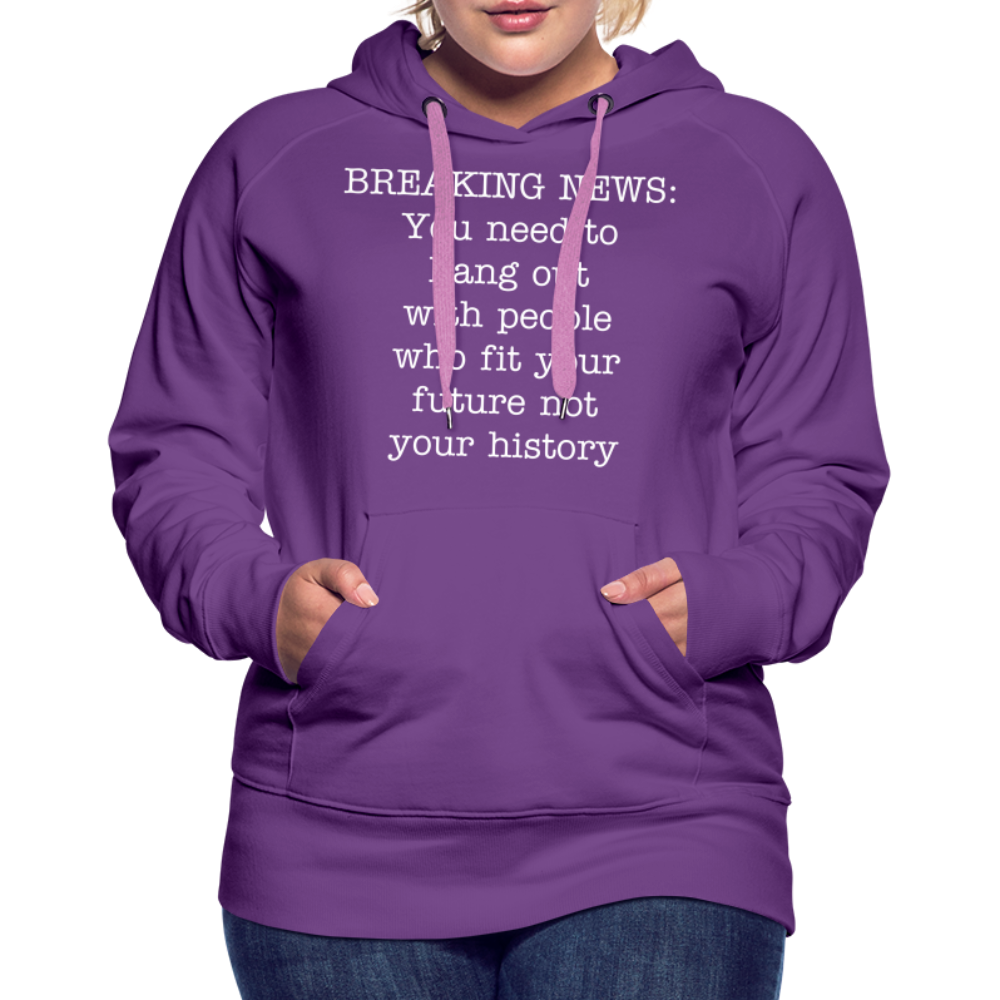Breaking news: Women’s Premium Hoodie - purple