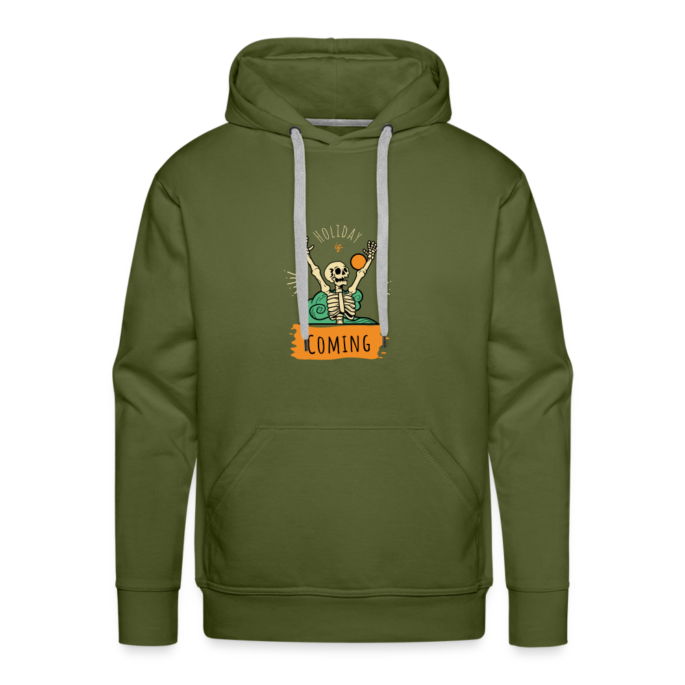 Holidays are coming Men’s Premium Hoodie - olive green