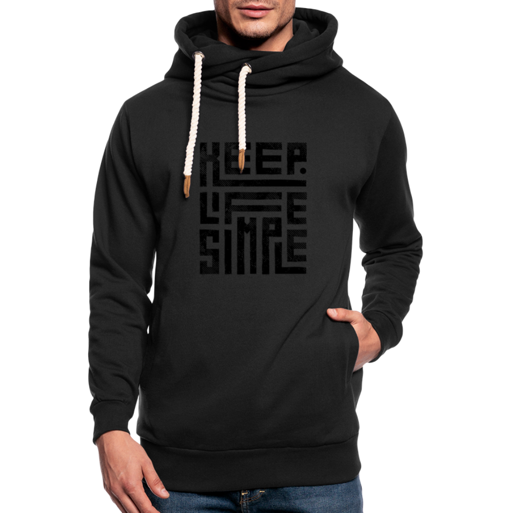 KLS Shawl Collar Hoodie - black