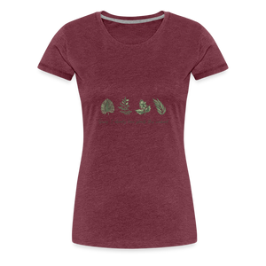 Plants Women’s Premium T-Shirt - heather burgundy