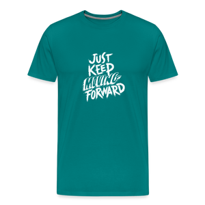 Keep moving Men's Premium T-Shirt - teal