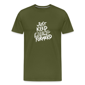 Keep moving Men's Premium T-Shirt - olive green