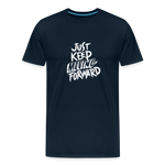 Keep moving Men's Premium T-Shirt - deep navy