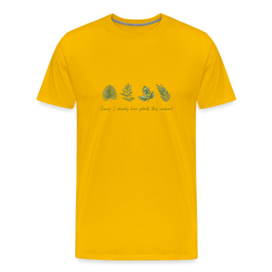 Plants Men's Premium T-Shirt - sun yellow
