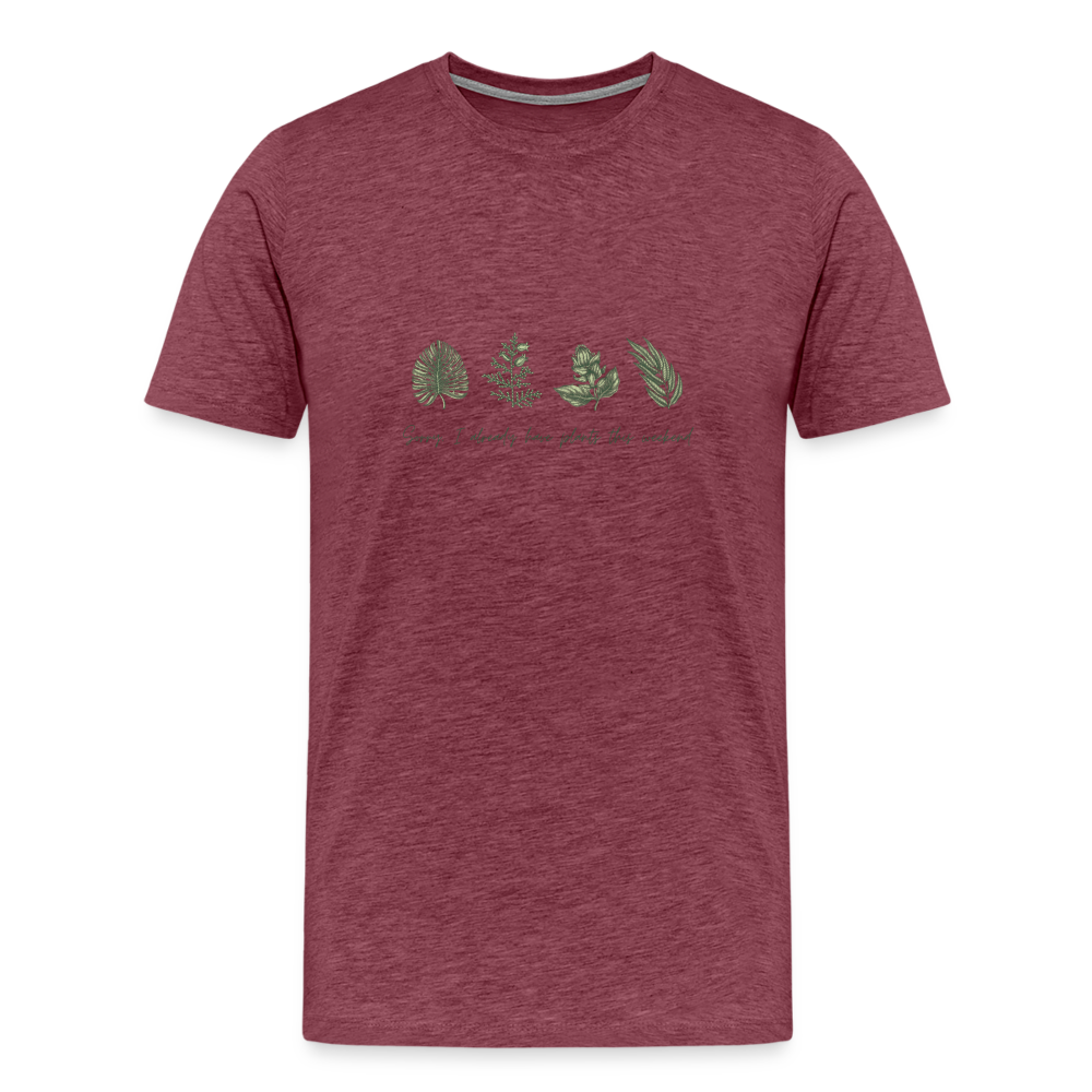 Plants Men's Premium T-Shirt - heather burgundy