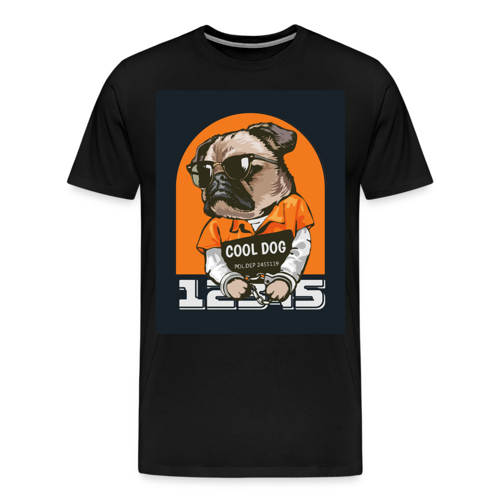 Cool Dog Men's Premium T-Shirt - black