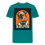 Cool Dog Men's Premium T-Shirt - teal