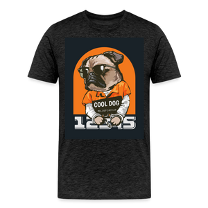 Cool Dog Men's Premium T-Shirt - charcoal grey