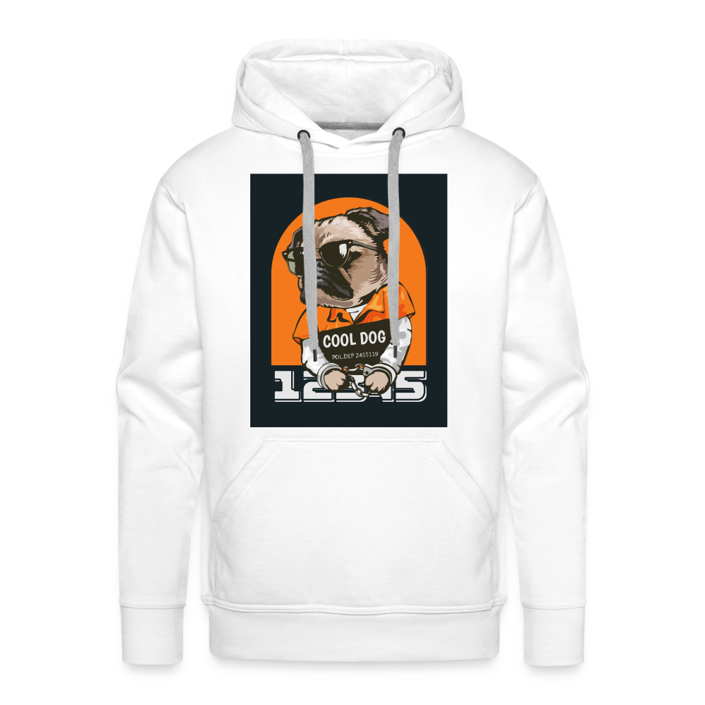Cool dog Men’s Premium Hoodie - white
