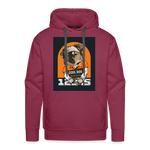 Cool dog Men’s Premium Hoodie - burgundy