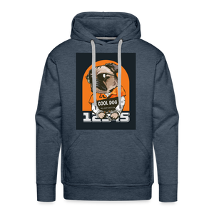 Cool dog Men’s Premium Hoodie - heather denim