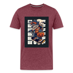 Wolf Men's Premium T-Shirt - heather burgundy