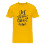 Life happens Men's Premium T-Shirt - sun yellow
