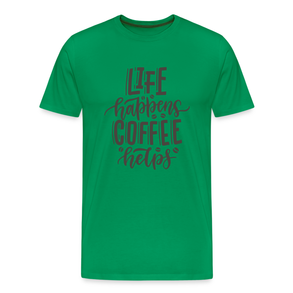 Life happens Men's Premium T-Shirt - kelly green